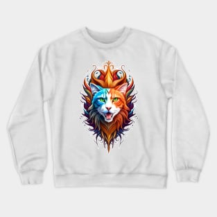 Mainecoon Cats Tribal Color T-Shirt Crewneck Sweatshirt